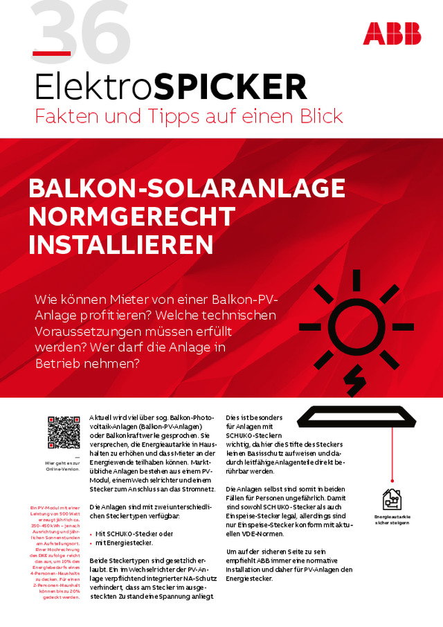 Balkon-Solaranlagen normkonform installieren