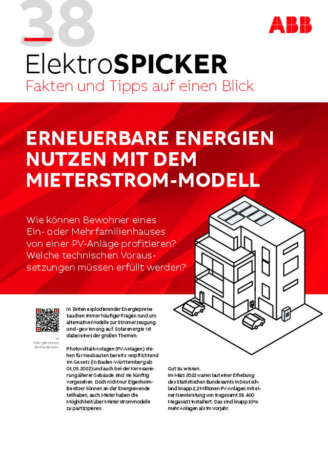 Erneuerbare Energien nutzen mit dem Mieterstrommodell