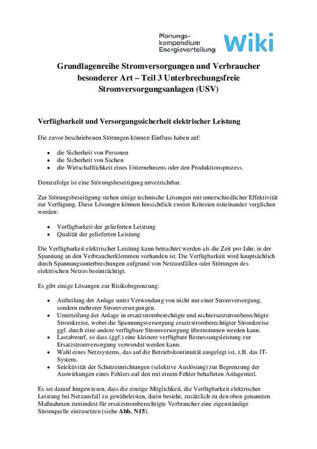 Grundlagenreihe Energieeffizienz in elektrischen Verteilnetzen Teil 3