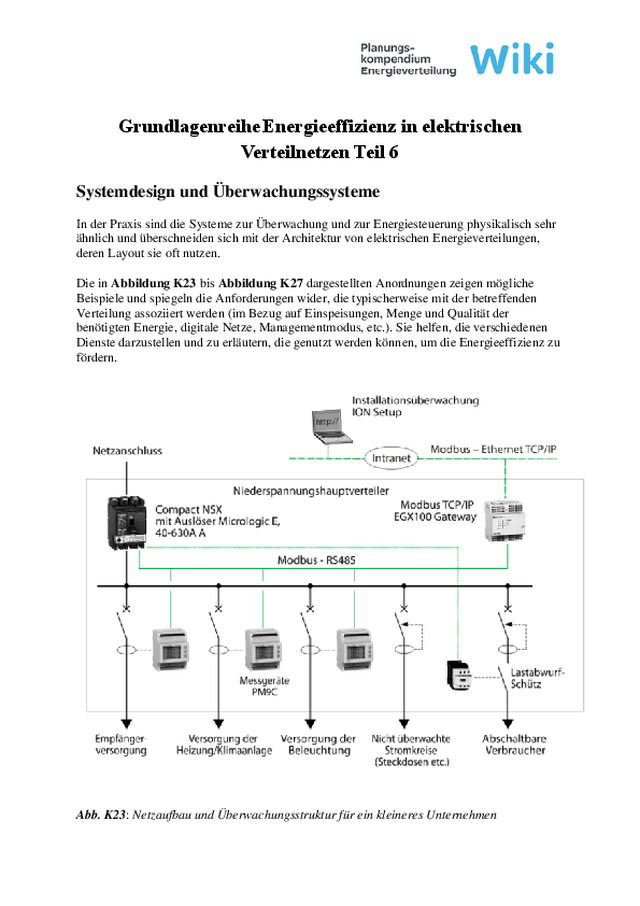 Grundlagenreihe Energieeffizienz in elektrischen Verteilnetzen Teil 6