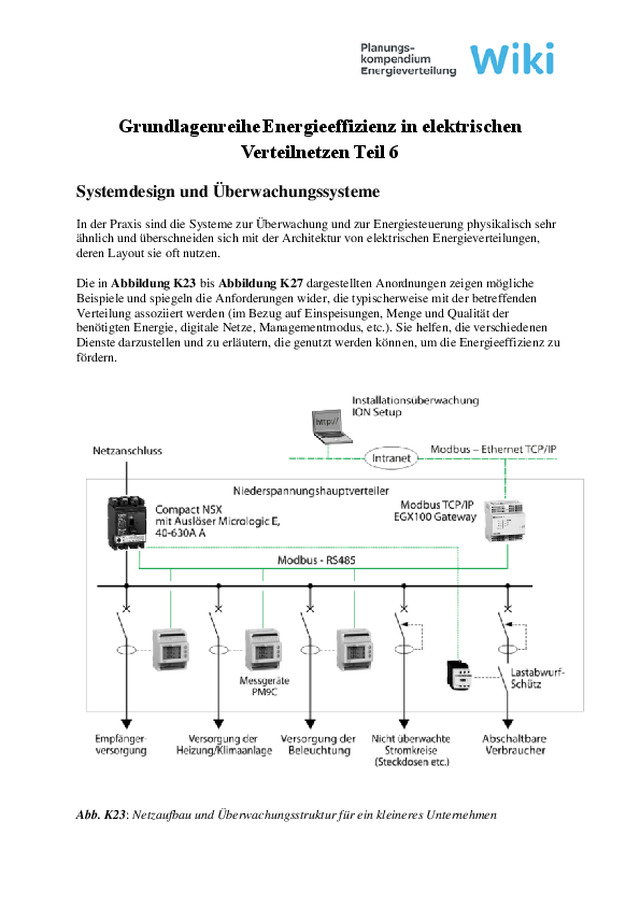 Grundlagenreihe Energieeffizienz in elektrischen Verteilnetzen Teil 6