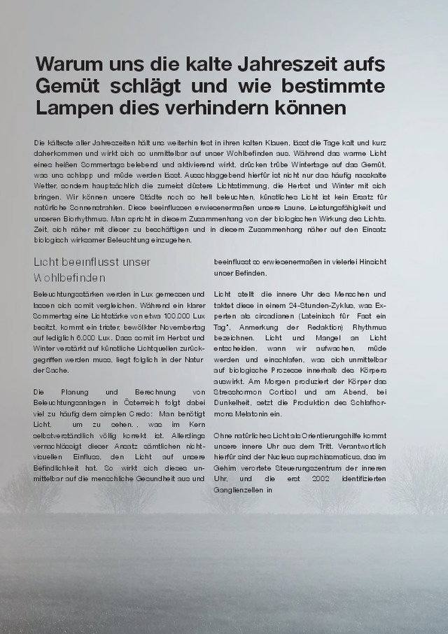 Warum der Winter uns traurig macht und wie wir dies verhindern können