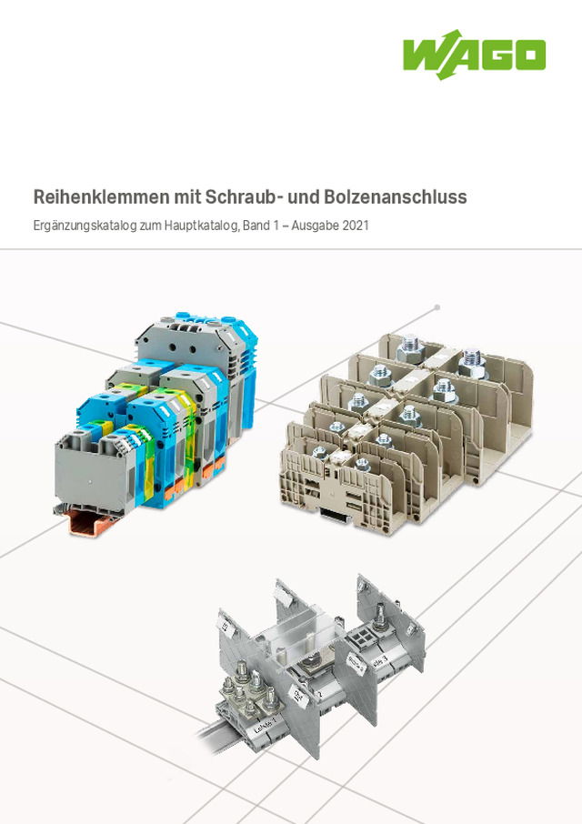 Reihenklemmen mit Schraub- und Bolzenanschluss