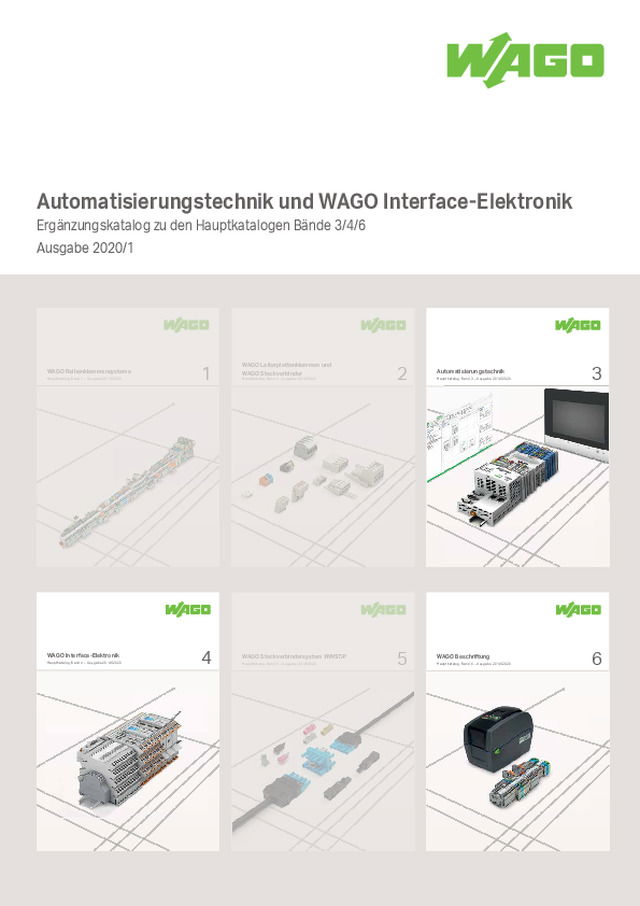 Ergänzungskatalog 2020/1: Automatisierungstechnik und Interface Elektronik
