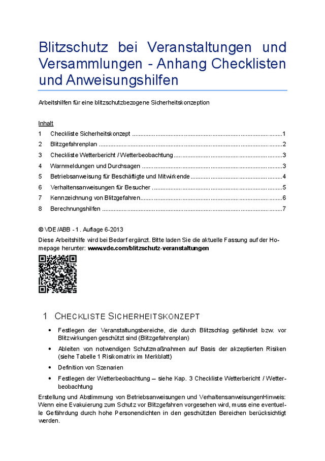 Blitzschutz bei Großveranstaltungen