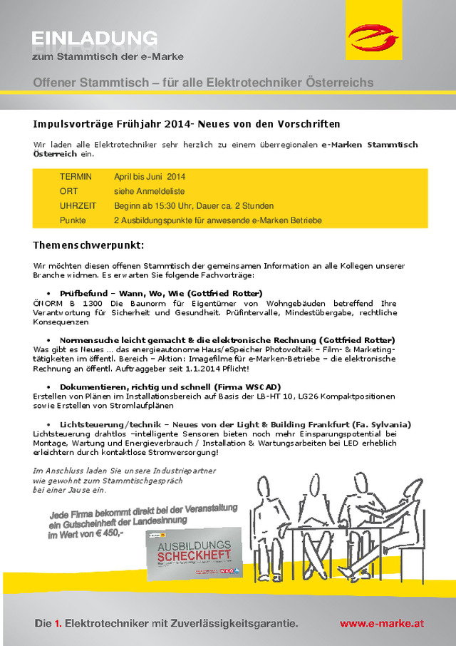 e-Marke Stammtisch