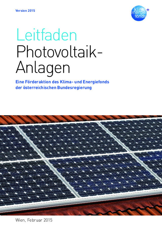 Leitfaden Photovoltaik - Anlagen 2015