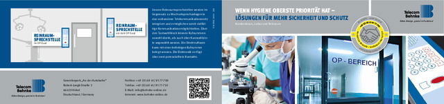 Krankenhaus, Labor und Reinraum