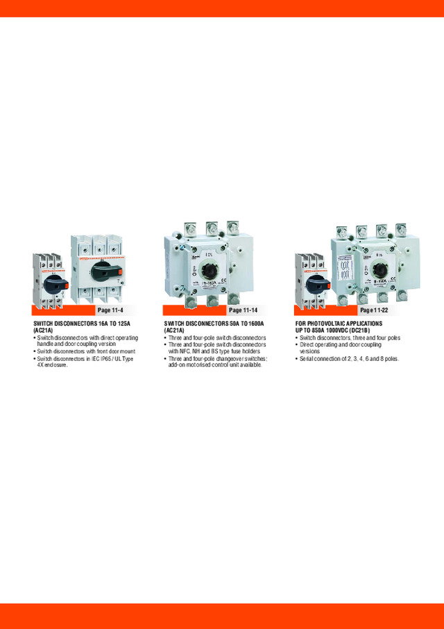 lovato electric: switch disconnectors