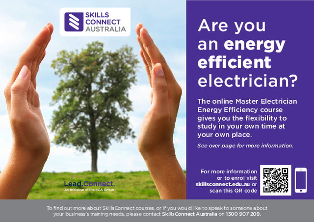 Master Electricians - Are you an energy efficient electrician? Brochure