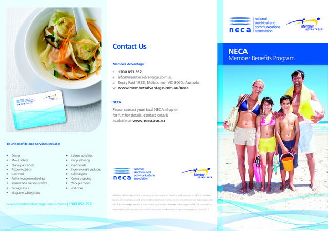 NECA Member Benefits Program Brochure