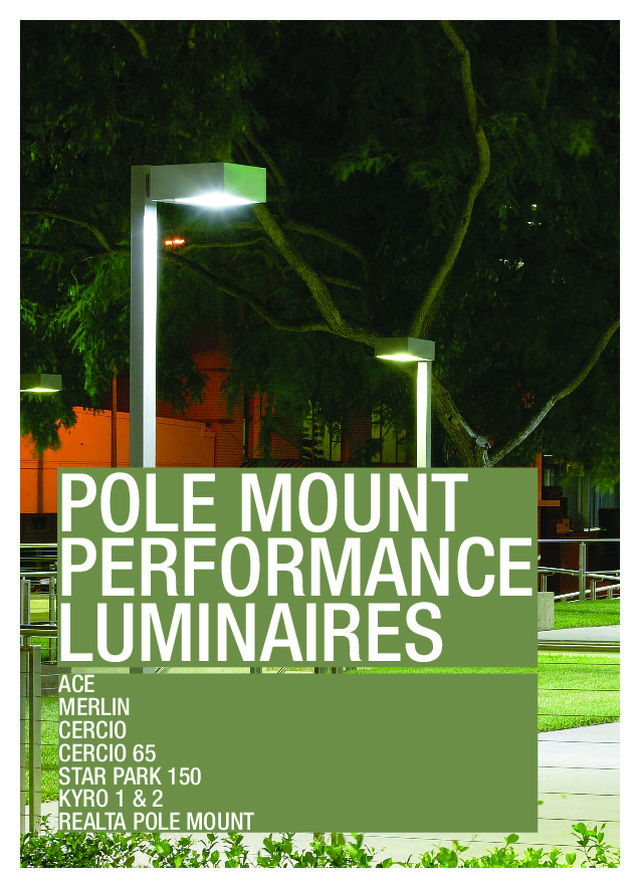 Spectra pole mount performance luminaires