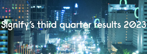 Signify reports third quarter sales of EUR 1.6 billion, operational profitability of 10.7% and a free cash flow of EUR 152 million