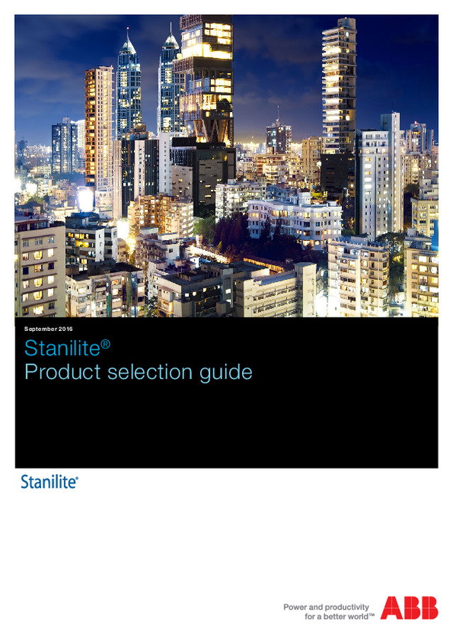 Stanilite  product selection guide