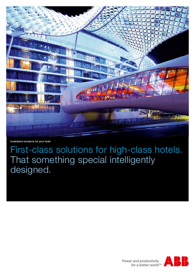 ABB BMS solutions for high-class hotels
