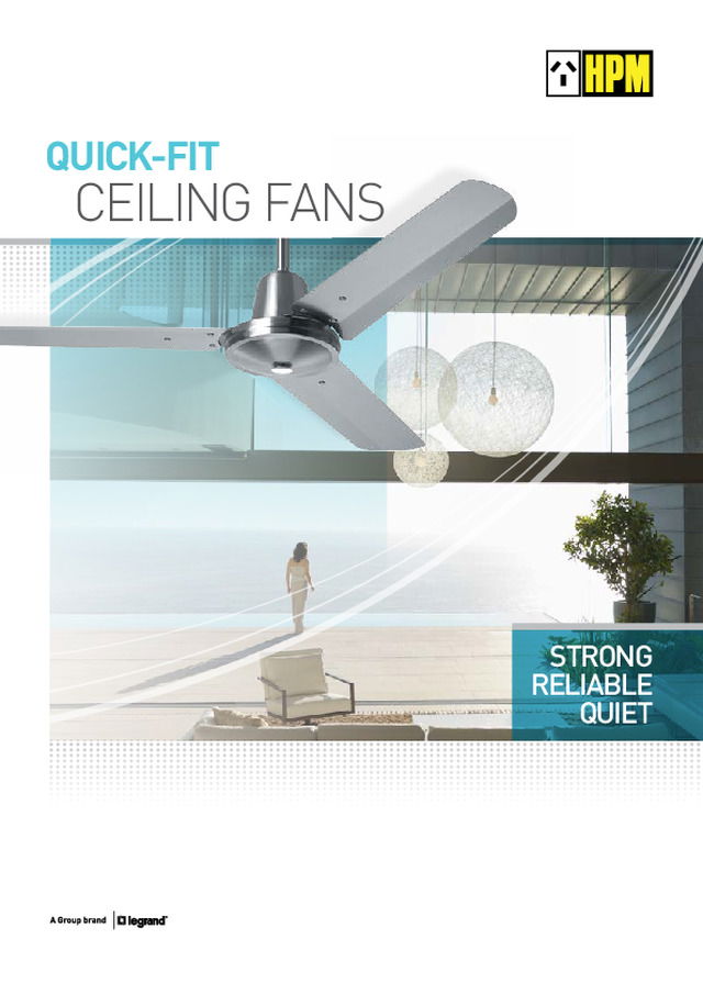 HPM Quick-Fit Ceiling Fans