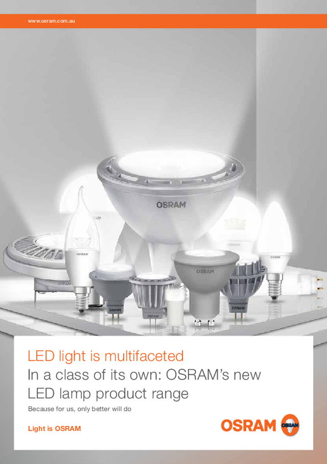 OSRAM LED Lamp catalogue