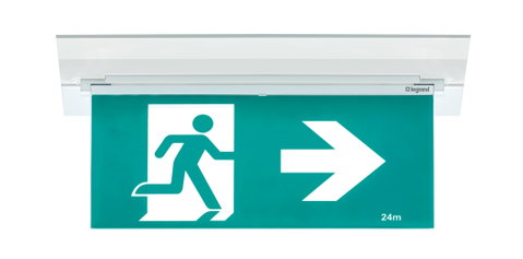 New from Legrand: Legrand E2 Edgelight Exit Sign –AXIOM Version