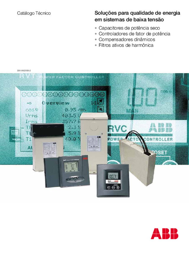 Catálogo de Capacitores e Controladores de Fator de Potência