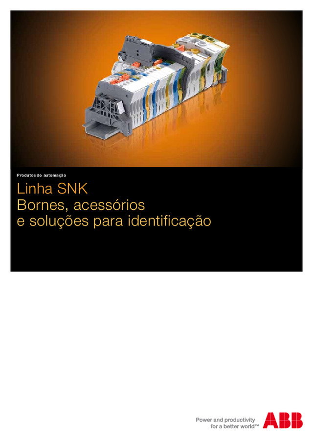 Catálogo de Bornes - Linha SNK