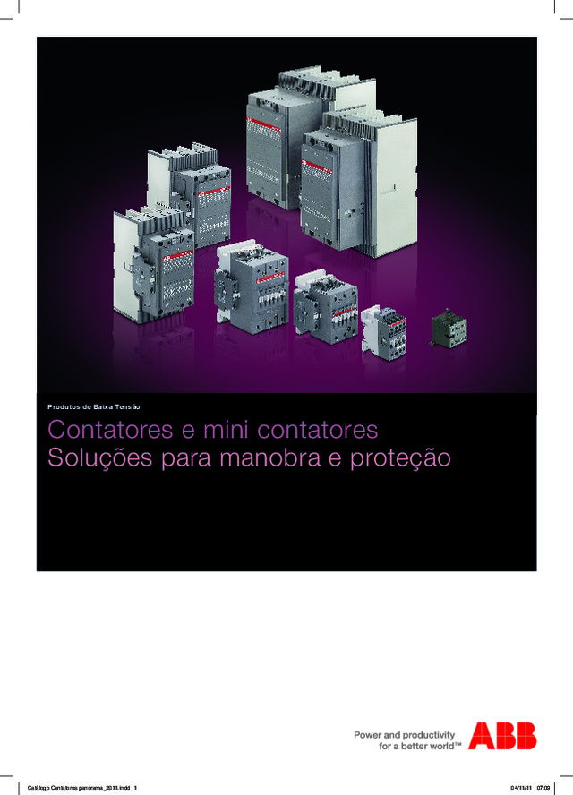 Catálogo de Contatores e Mini Contatores