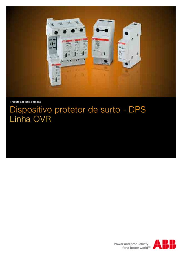 Catálogo de Dispositivo Protetor de Surto - DPS