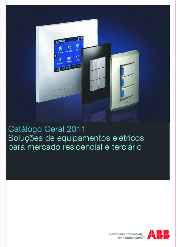 Catálogo Geral de Interruptores e Tomadas
