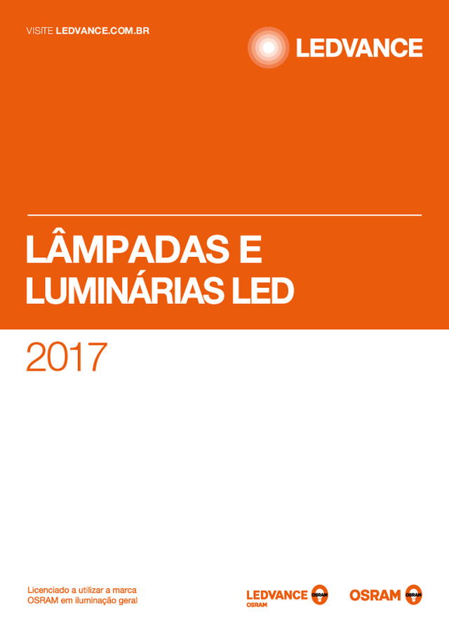 Lâmpadas e luminárias LED 2017