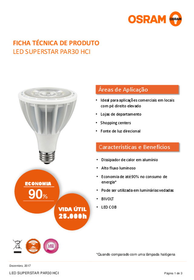 LED SUPERSTAR PAR30 HCI