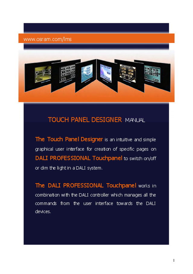 Touch Panel Designer - Manual do software (1.3 MB)