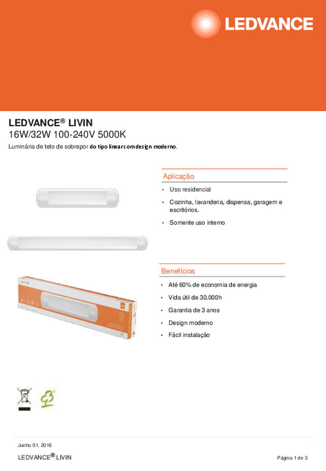 Data Sheet LEDVANCE LIVIN