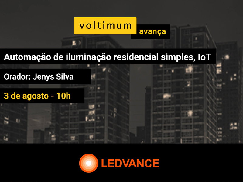 Automação de iluminação residencial simples, IoT