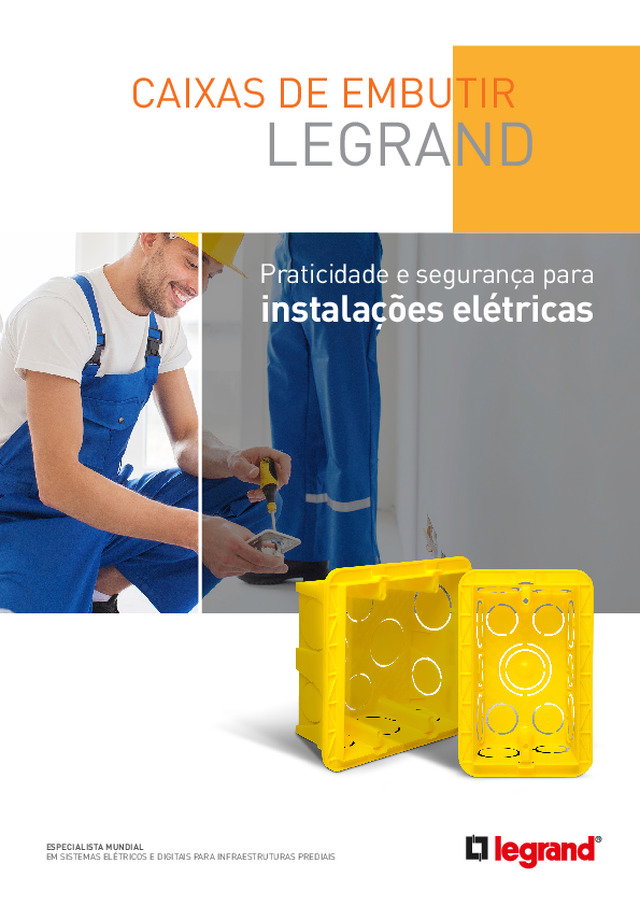 Caixas de embutir Legrand
