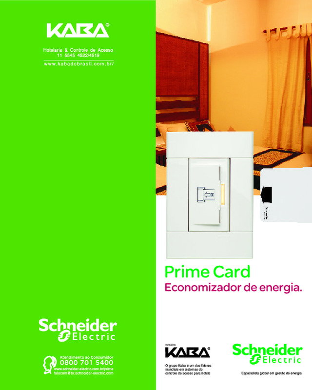 Folheto Economizador de Energia Prime Card