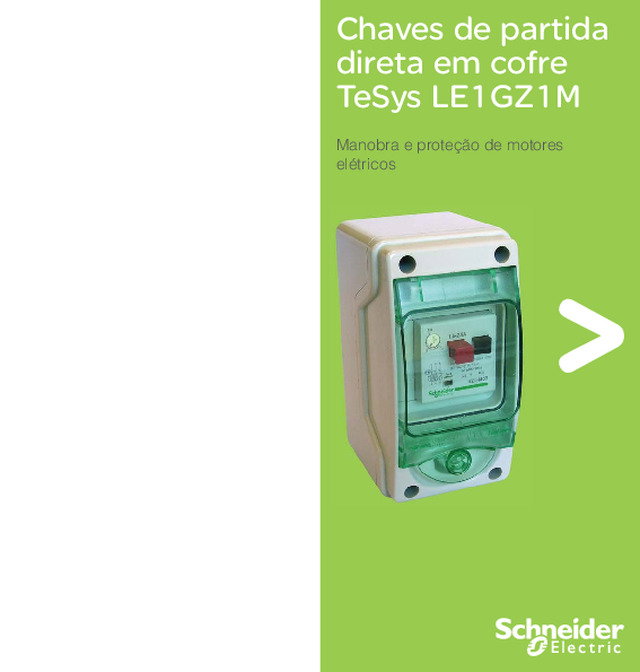 Catálogo Disjuntor Motor em Cofre TeSys LE1GZ1M