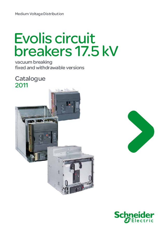 Catálogo Disjuntor de Média Tensão a vácuo - Evolis 17,5kV