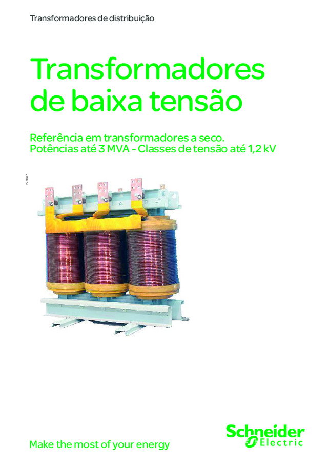 Catálogo Transformadores: Baixa tensão