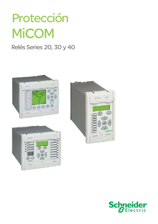 Catálogo Geral de Relés de Proteção MiCOM - Solução para aplicações em sistemas de Geração, Transmissão e Distribuição de energia
