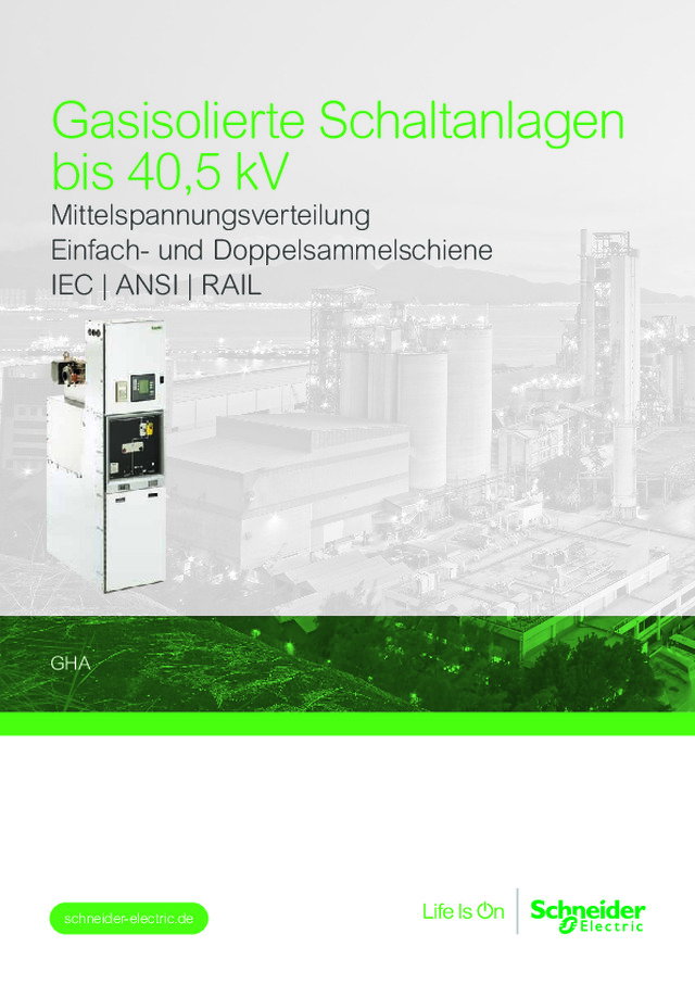 Gasisolierte Schaltanlagen bis 40,5 kV