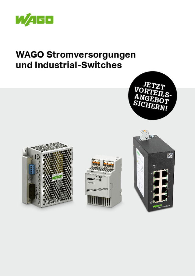 WAGO Stromversorgungen und Industrial-Switches