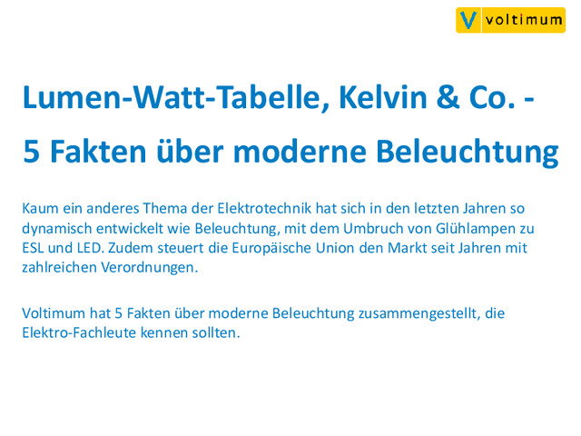5 Fakten über moderne Beleuchtung, die Sie kennen sollten