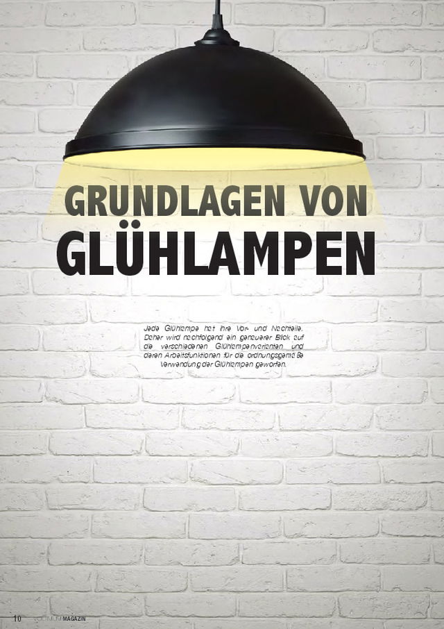 Grundlagen von Glühlampen
