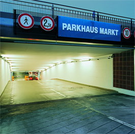 Gute Beleuchtung sorgt für reibungslosen Bertrieb in Parkhaus und Tiefgarage