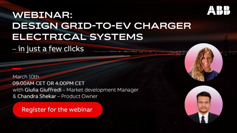 ABB präsentiert den Application Configurator in einem Webinar zur elektrischen Planung von EV-Ladeinfrastruktur