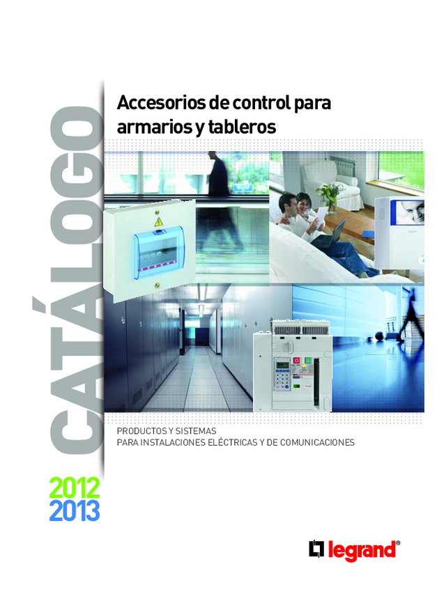 Catálogo accesorios de control para armarios y tableros