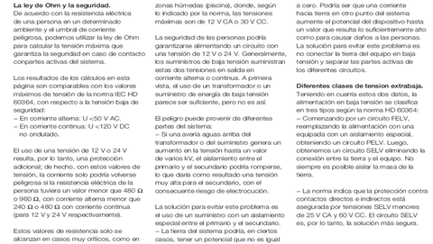 Construyamos la seguridad usando muy baja tensión