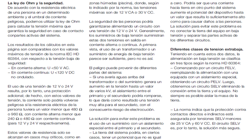 Construyamos la seguridad usando muy baja tensión