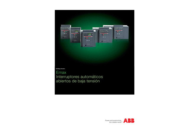 Interruptores automaticos abiertos