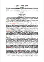 Ley 842 de 2003