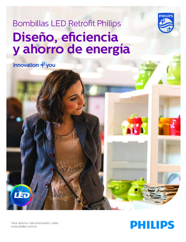 Bombillas LED Retrofit Philips Diseño, eficiencia y ahorro de energía